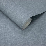 Galerie AT1024 Atmosphere Textile Plain Blue Wallpaper AT1024 Blue Wallpaper