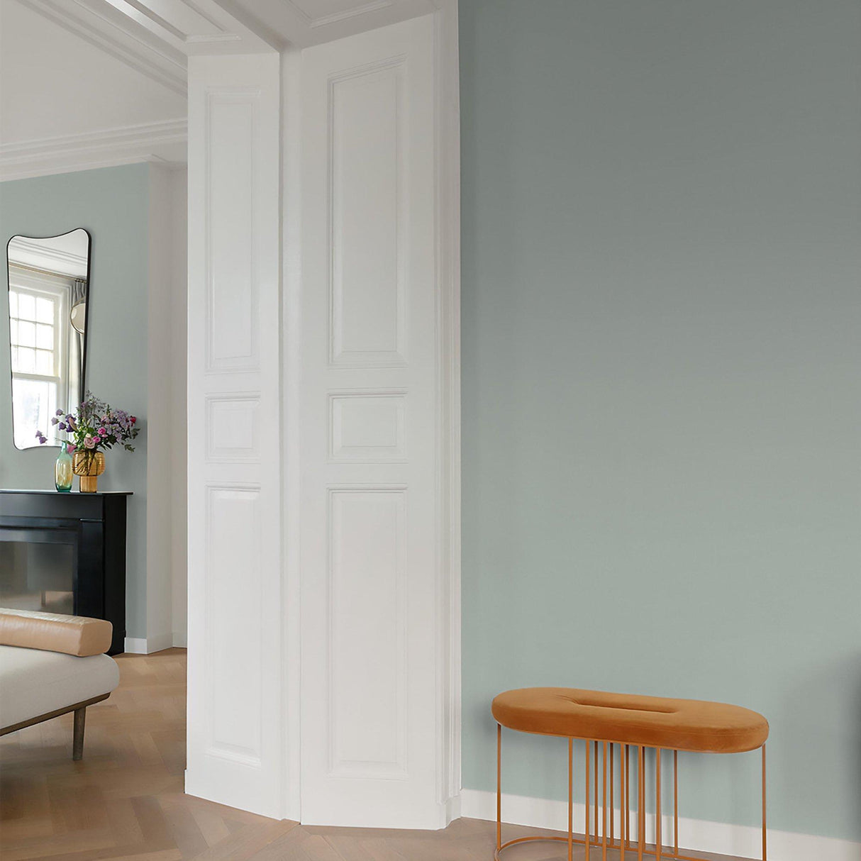 Galerie AT1027 Atmosphere Textile Plain Blue Wallpaper AT1027 Blue Wallpaper