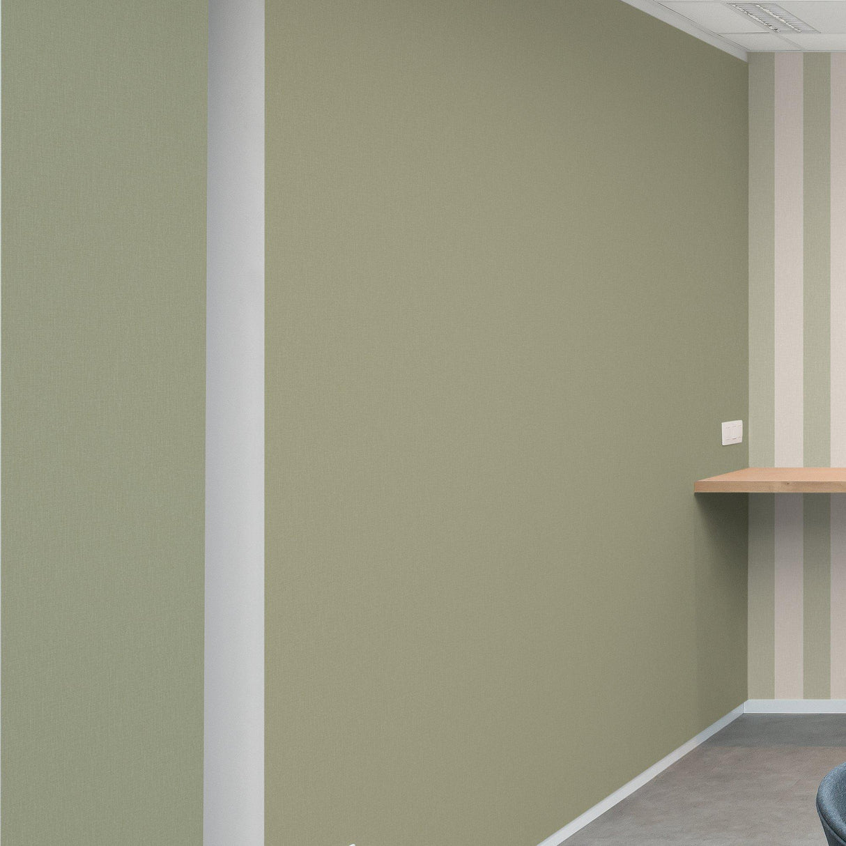 Galerie AT1031 Atmosphere Textile Plain Green Wallpaper AT1031 Green Wallpaper