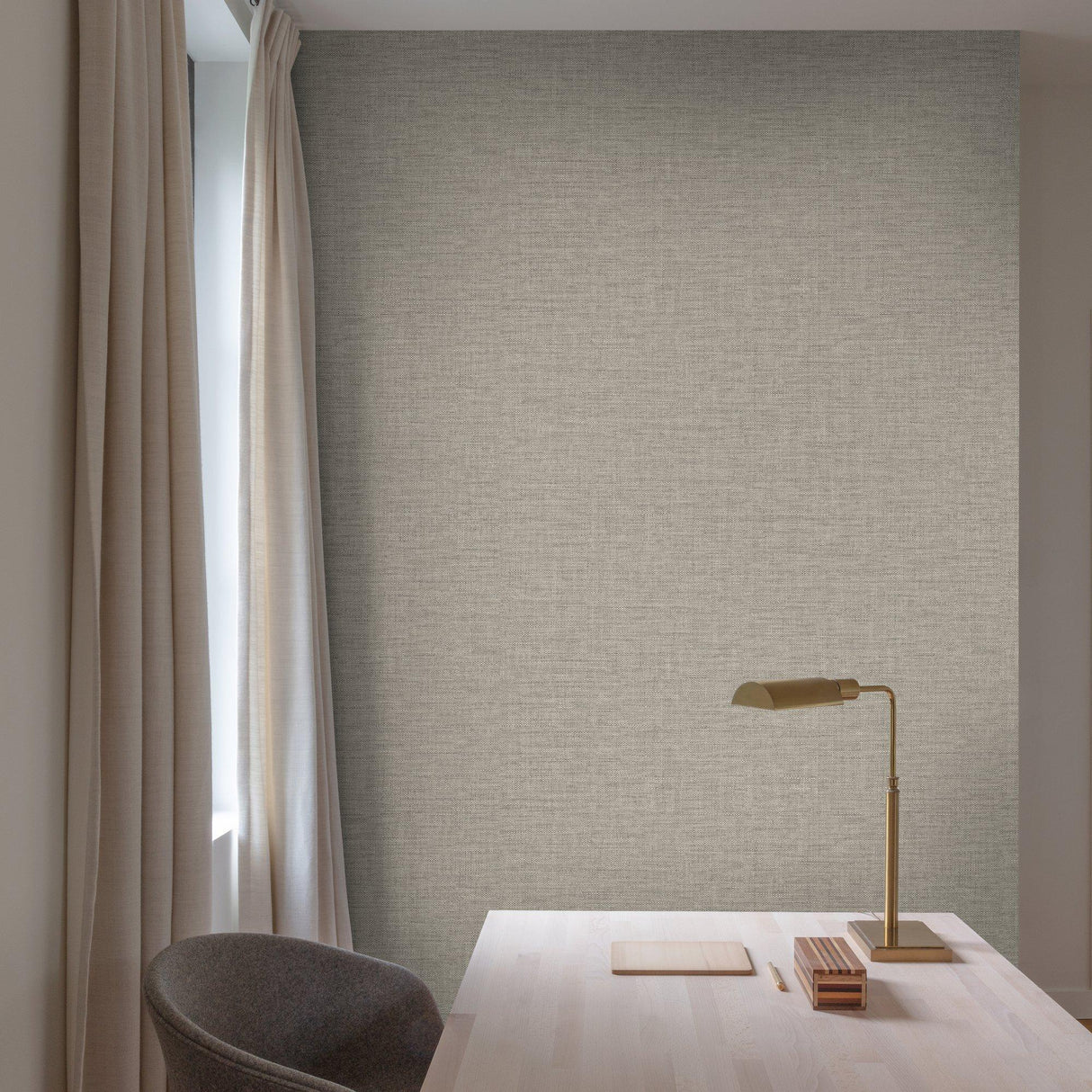 Galerie CO1009 Concept Rough Textile Brown Wallpaper CO1009 Brown Wallpaper