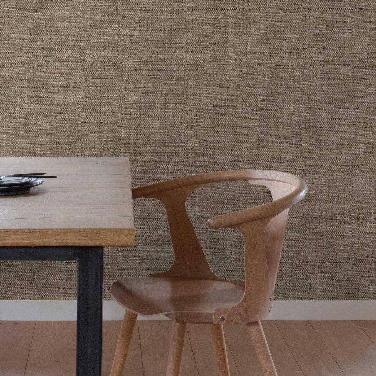Galerie CO1012 Concept Rough Textile Brown Wallpaper CO1012 Brown Wallpaper
