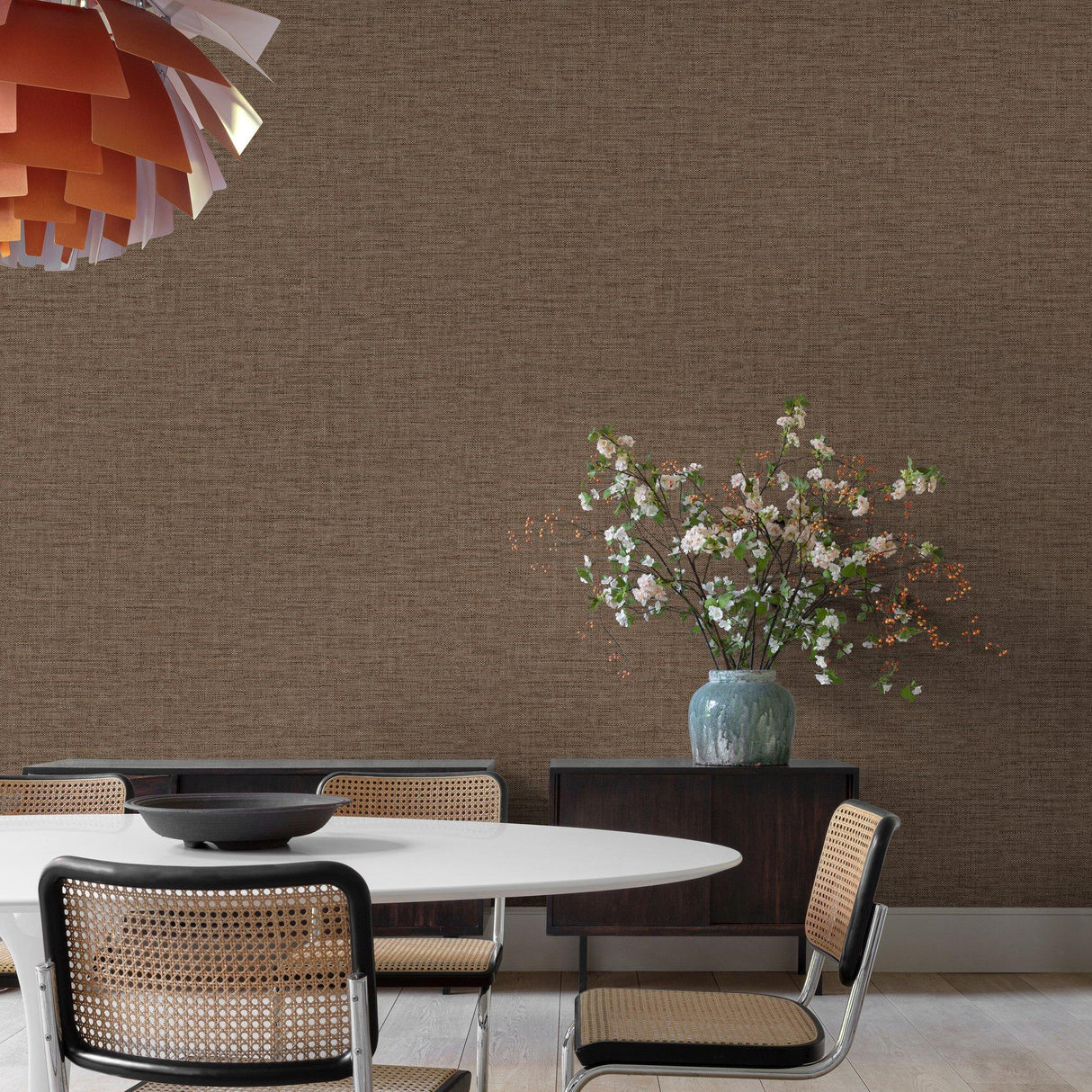 Galerie CO1013 Concept Rough Textile Brown Wallpaper CO1013 Brown Wallpaper