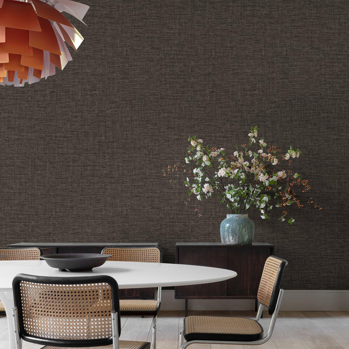 Galerie CO1014 Concept Rough Textile Black Wallpaper CO1014 Black Wallpaper