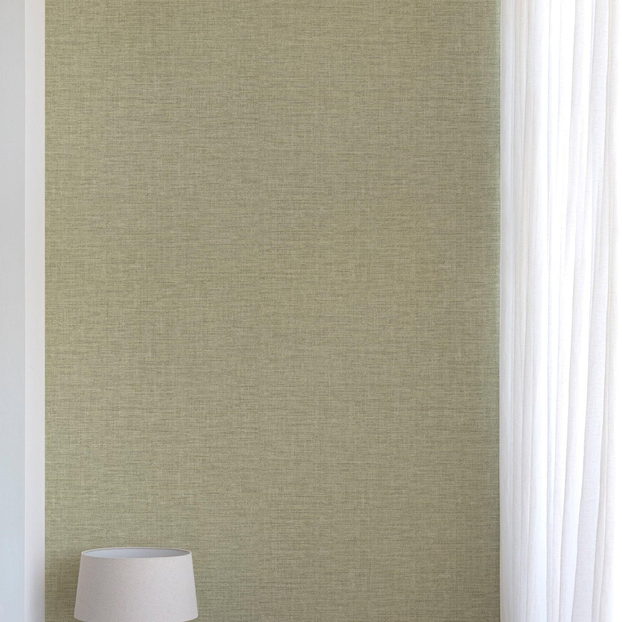 Galerie CO1018 Concept Rough Textile Green Wallpaper CO1018 Green Wallpaper