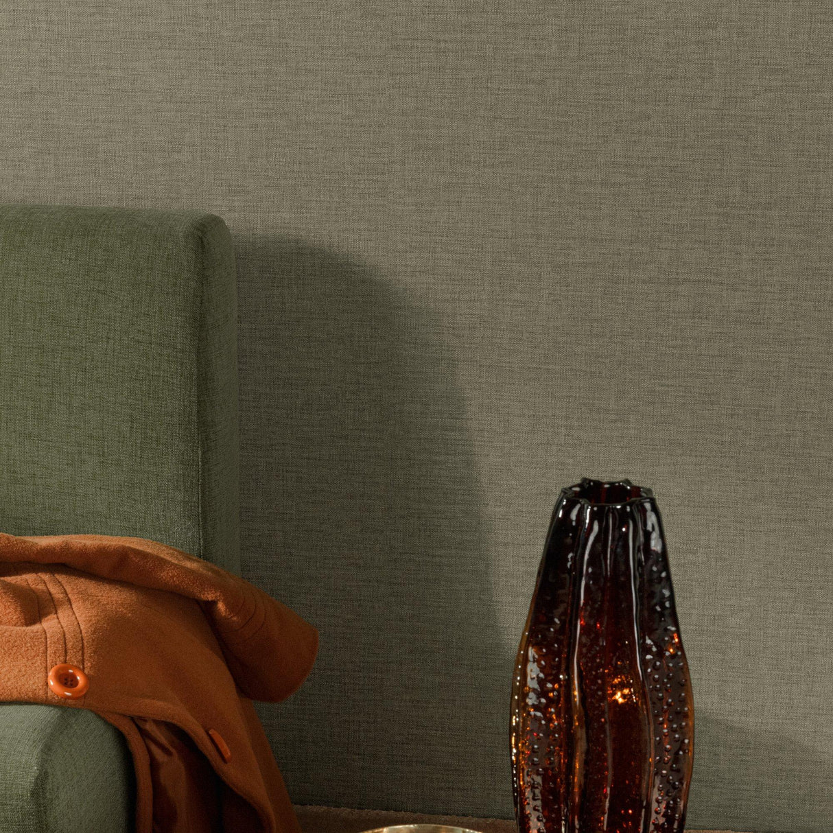 Galerie CO1019 Concept Rough Textile Brown Wallpaper CO1019 Brown Wallpaper