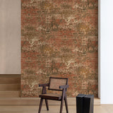 Galerie CO3103 Concept Worn Tapistry Red Wallpaper CO3103 Red Wallpaper