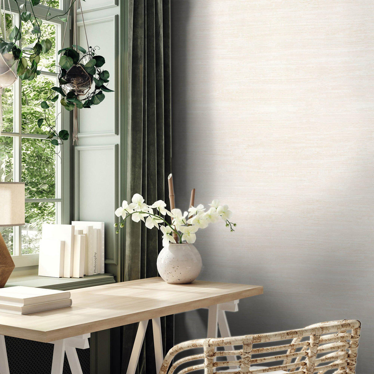 Galerie EA99112 Earth Grasscloth Beige Wallpaper EA99112 Beige Wallpaper