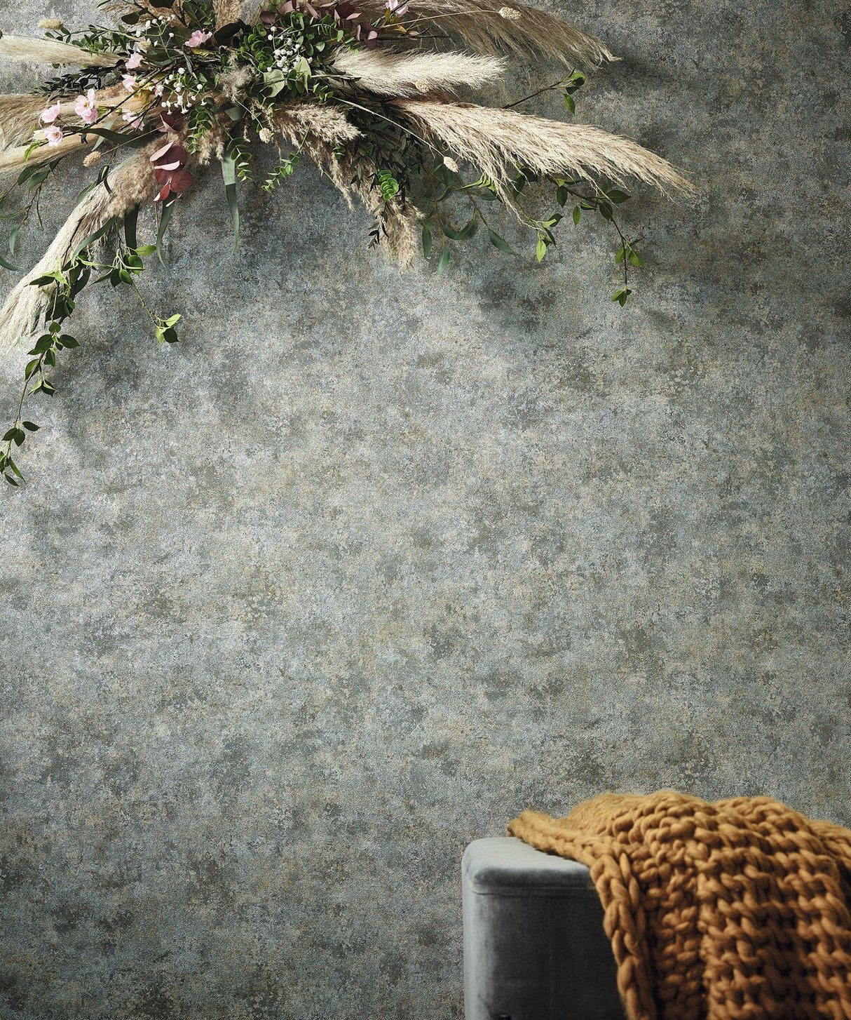 Galerie EA99117 Earth Clay Silver Grey Wallpaper EA99117 Silver Grey Wallpaper