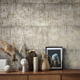 Galerie EA99120 Earth Aged Concrete Bronze Brown Wallpaper EA99120 Bronze Brown Wallpaper