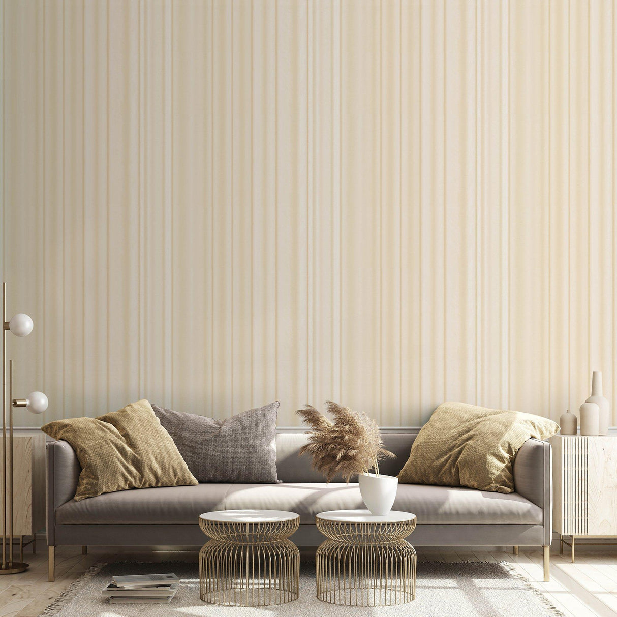 Galerie EA99137 Earth Silk Wave Beige Wallpaper EA99137 Beige Wallpaper