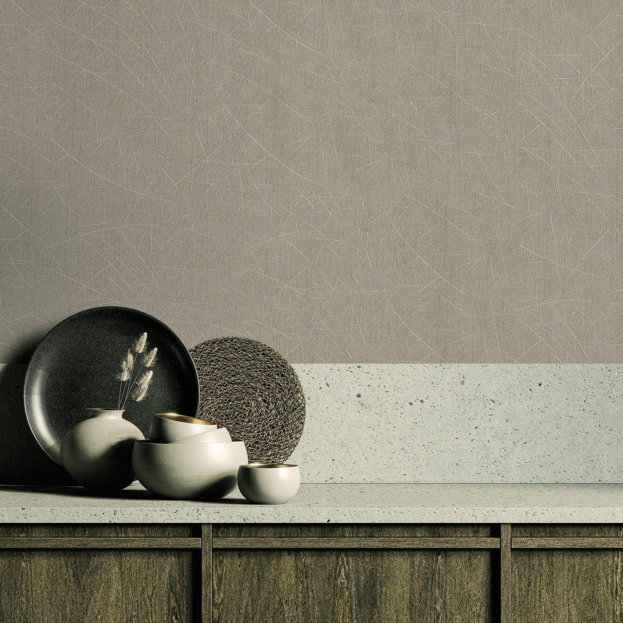 Galerie EA99143 Earth Scored Bronze Brown Wallpaper EA99143 Bronze Brown Wallpaper