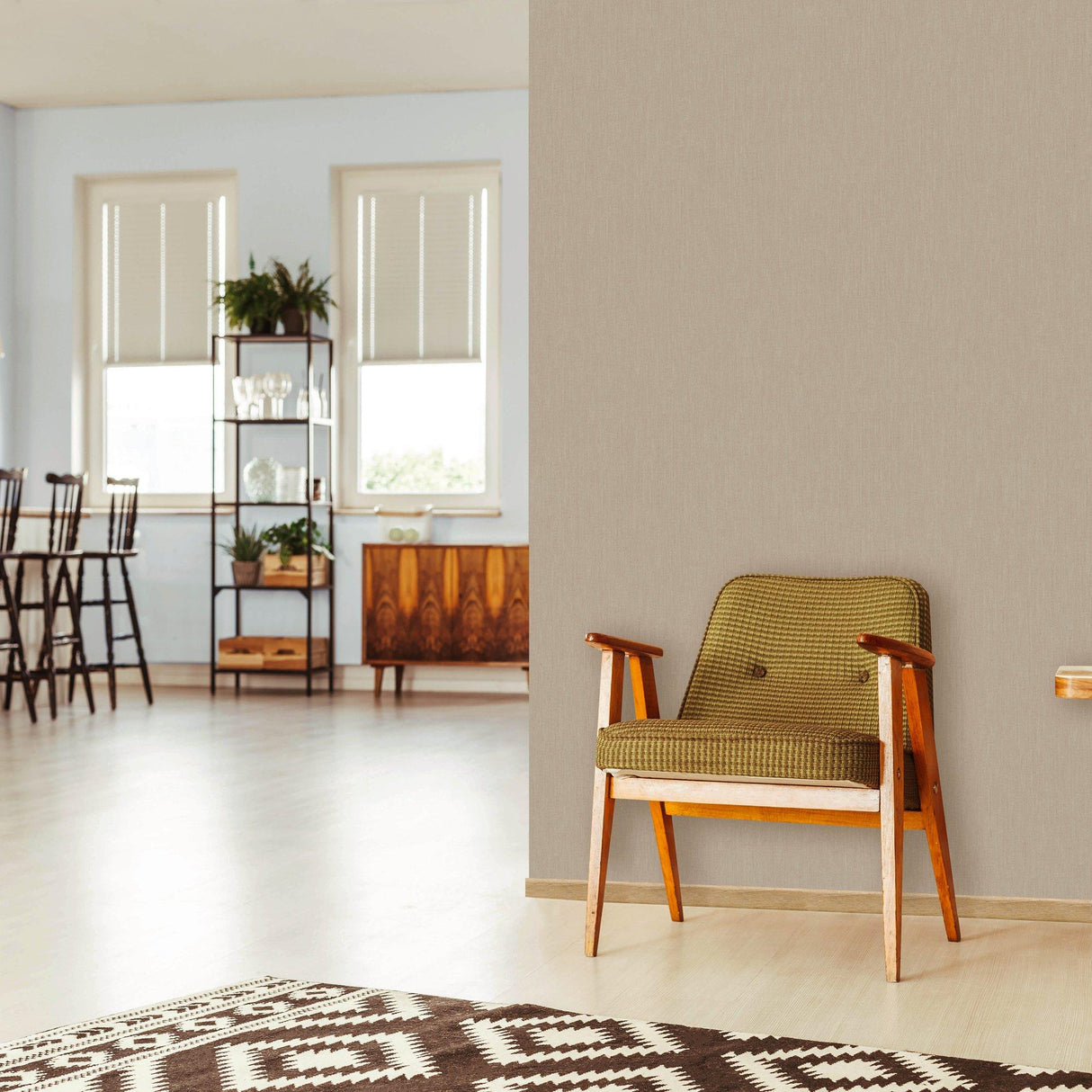 Galerie EA99171 Earth Linen Bronze Brown Wallpaper EA99171 Bronze Brown Wallpaper