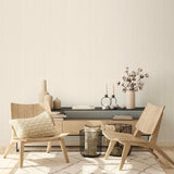 Galerie EA99182 Earth Silk Stripe Beige Wallpaper EA99182 Beige Wallpaper