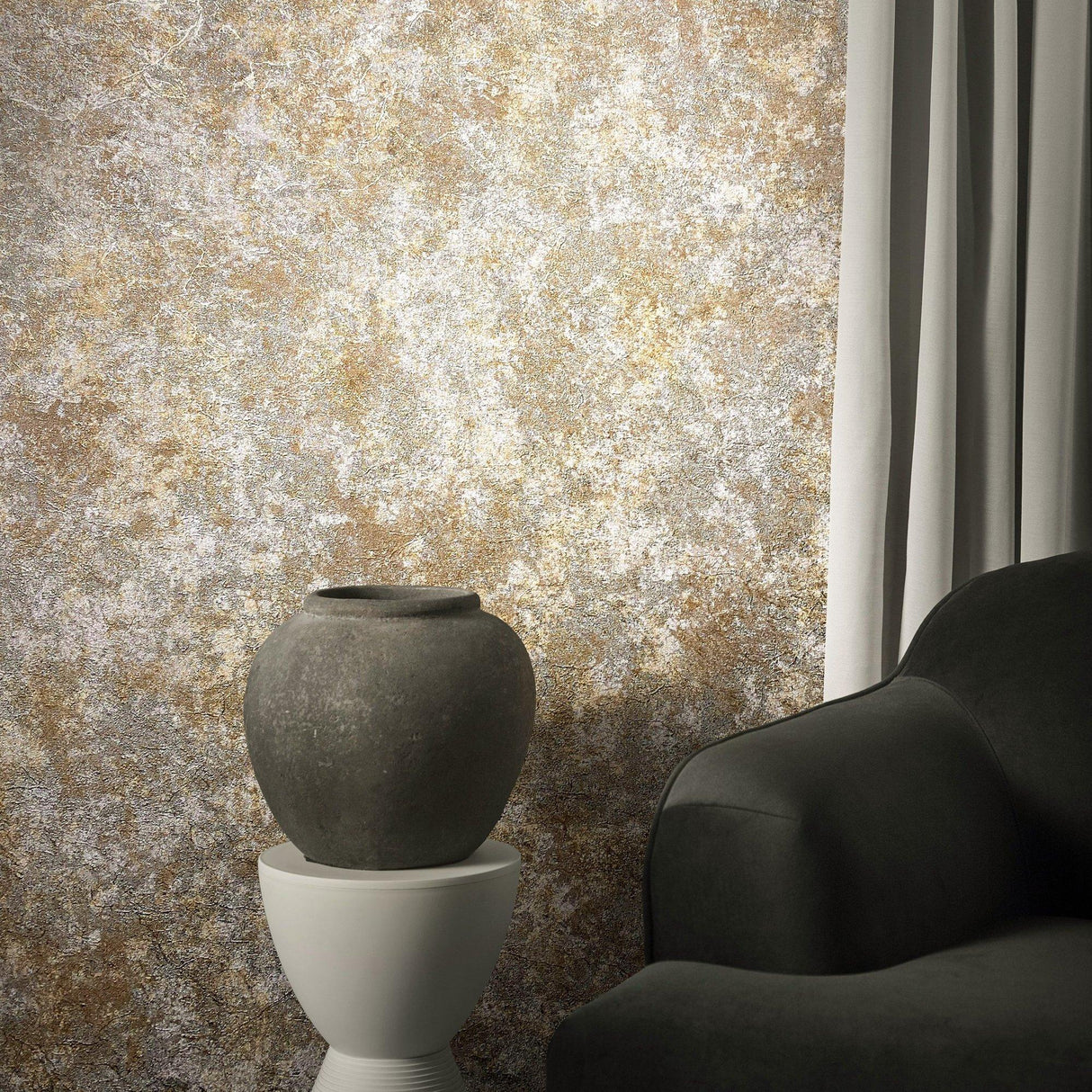Galerie EN91928 Energy Clay Bronze Brown Wallpaper EN91928 Bronze Brown Wallpaper