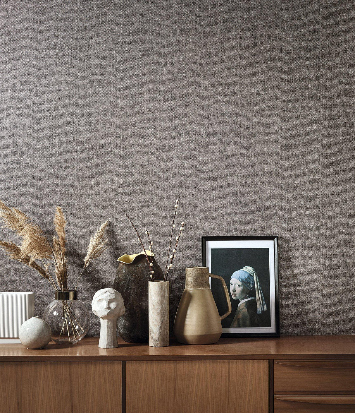 Galerie EN91930 Energy Weave Bronze Brown Wallpaper EN91930 Bronze Brown Wallpaper