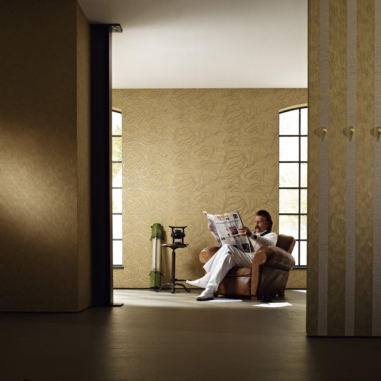 Galerie EN91964 Energy River Gold Wallpaper EN91964 Gold Wallpaper