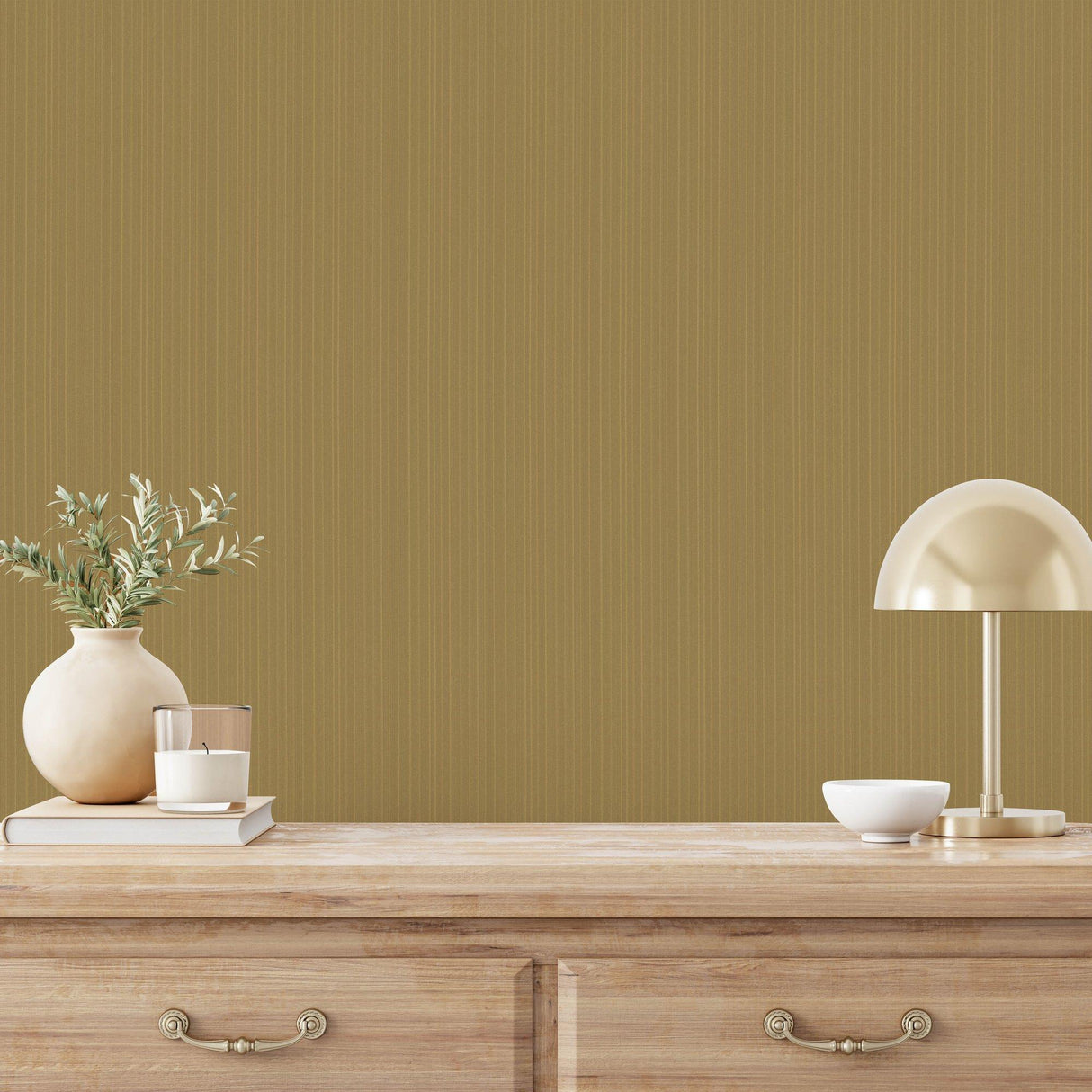 Galerie EN91965 Energy Silk Stripe Gold Wallpaper EN91965 Gold Wallpaper