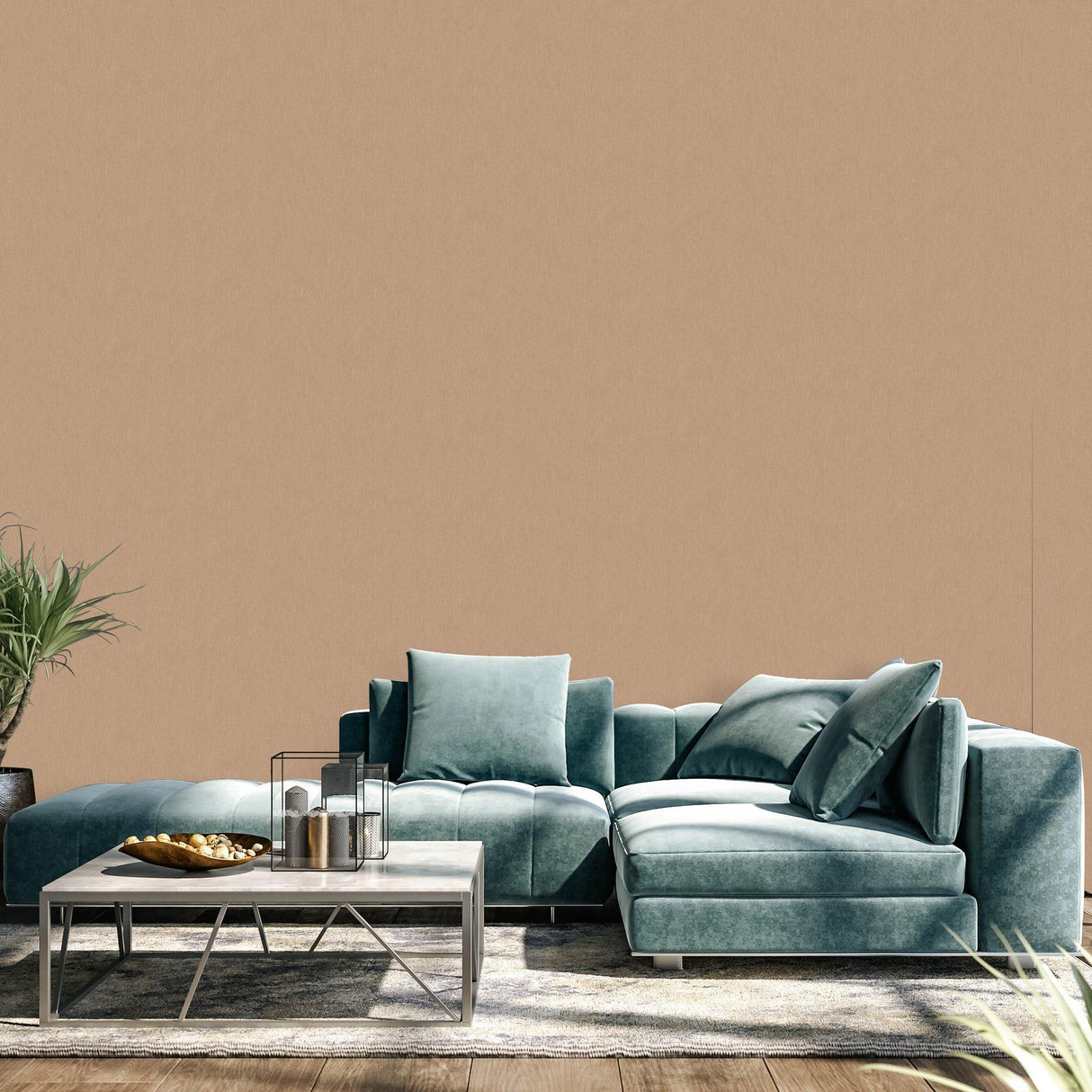 Galerie EN91979 Energy Linen Orange Wallpaper EN91979 Orange Wallpaper