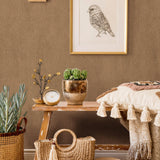 Galerie EN91984 Energy Twill Bronze Brown Wallpaper EN91984 Bronze Brown Wallpaper