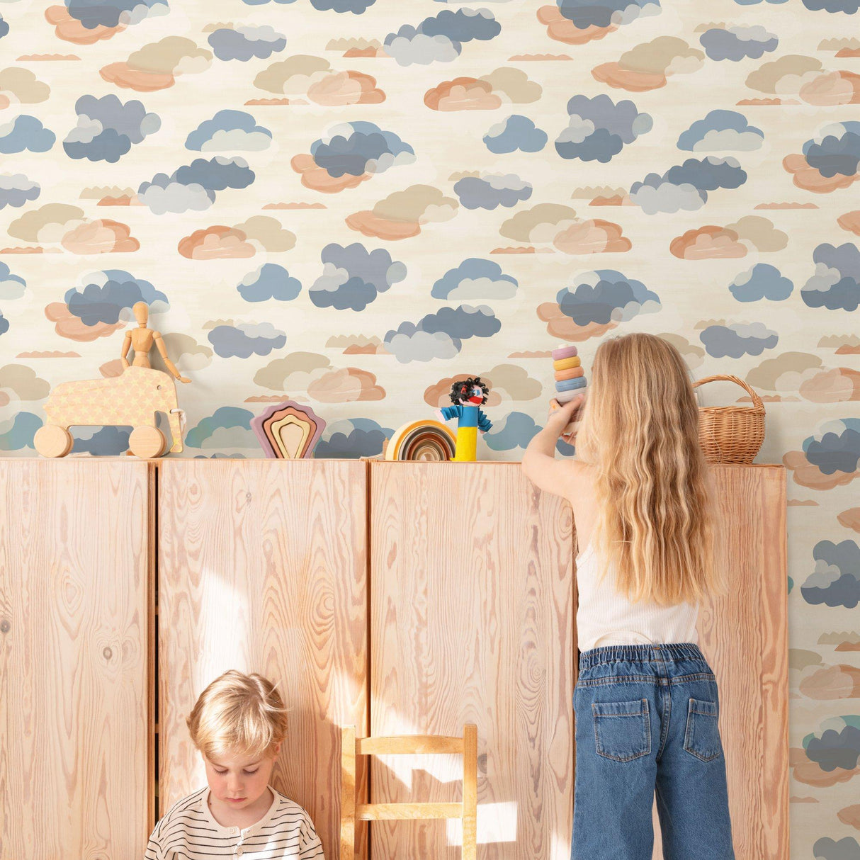 Galerie GDLD2015 Little Dreamers Landscape Blue Wallpaper GDLD2015 Blue Wallpaper