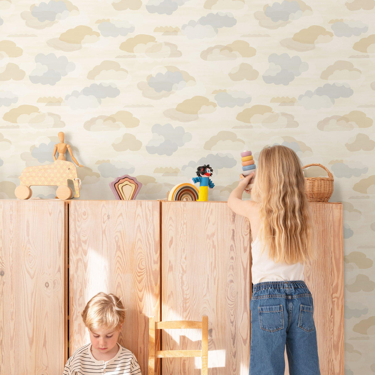 Galerie GDLD2019 Little Dreamers Landscape Beige Wallpaper GDLD2019 Beige Wallpaper