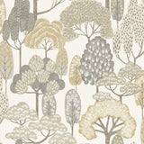 Galerie GDLD2103 Little Dreamers Trees Motive Beige Wallpaper GDLD2103 Beige Wallpaper