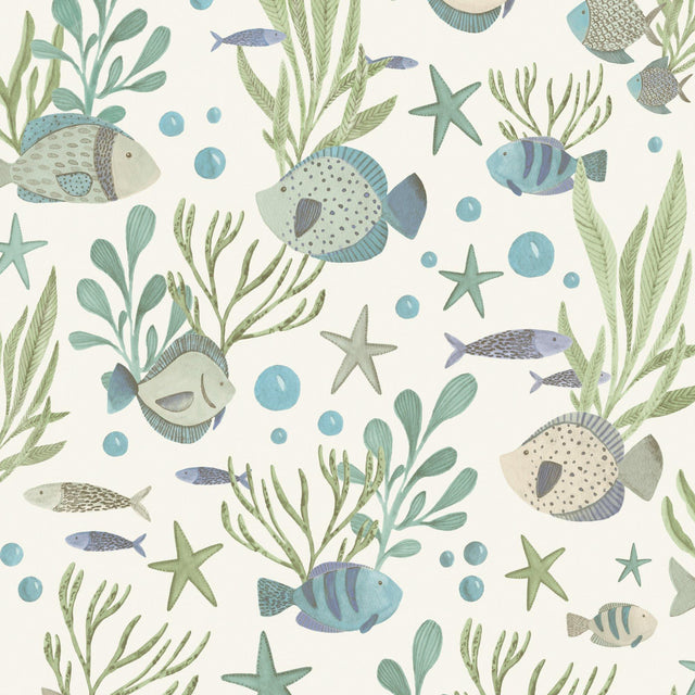 Galerie GDLD3309 Little Dreamers Photographic All-over Print Green Wallpaper GDLD3309 Green Wallpaper