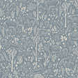 Galerie GDLD3415 Little Dreamers Trees all-over Blue Wallpaper GDLD3415 Blue Wallpaper
