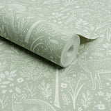 Galerie GDLD3413 Little Dreamers Trees all-over Green Wallpaper GDLD3413 Green Wallpaper