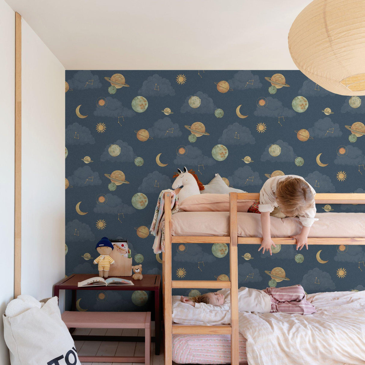 Galerie GDLD3515 Little Dreamers Photographic All-over Print Blue Wallpaper GDLD3515 Blue Wallpaper