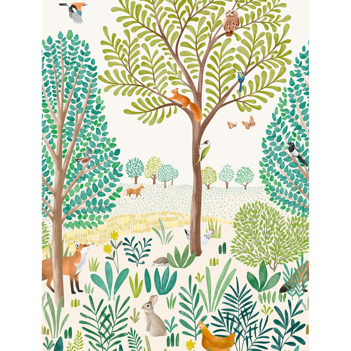 Galerie GDLD6001 Little Dreamers Landscape Multi-colored Mural GDLD6001 Multi-colored Mural