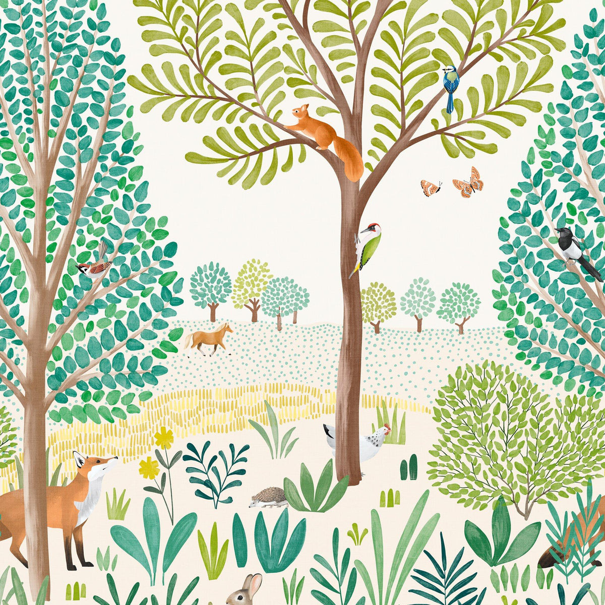 Galerie GDLD6001 Little Dreamers Landscape Multi-colored Mural GDLD6001 Multi-colored Mural