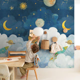 Galerie GDLD6101 Little Dreamers Photographic All-over Print Blue Mural GDLD6101 Blue Mural