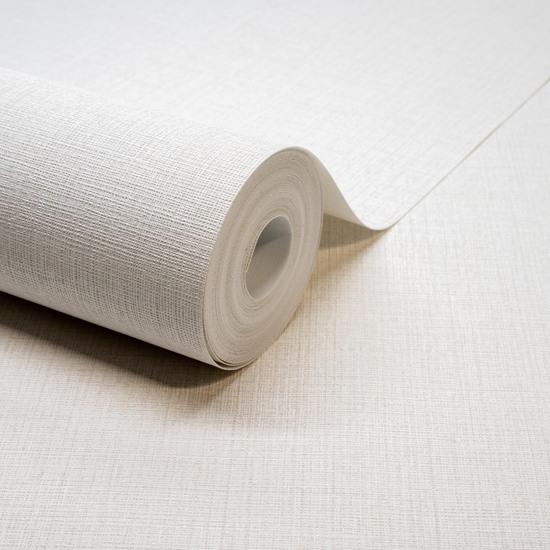 Galerie GDMN1001 Little Dreamers Textile Plain White Wallpaper GDMN1001 White Wallpaper