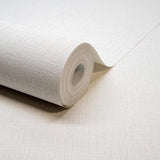 Galerie GDMN1001 Little Dreamers Textile Plain White Wallpaper GDMN1001 White Wallpaper
