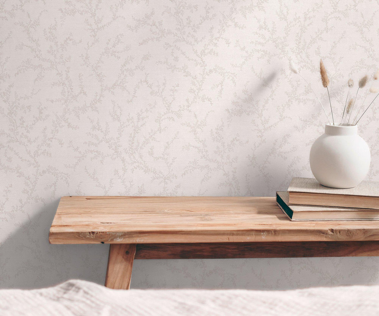 Galerie GG82120 Hygge Home Trailing Vines Motif Beige Wallpaper GG82120 Beige Wallpaper