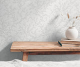 Galerie GG82121 Hygge Home Trailing Vines Motif Grey Wallpaper GG82121 Grey Wallpaper