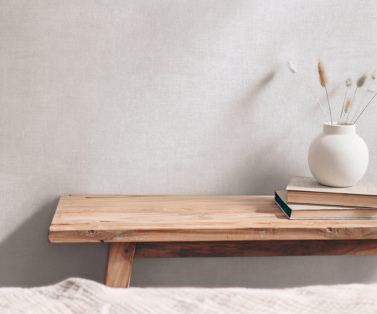 Galerie GG82122 Hygge Home Plain Texture Beige Wallpaper GG82122 Beige Wallpaper