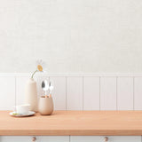 Galerie GG82124 Hygge Home Plain Texture White Wallpaper GG82124 White Wallpaper
