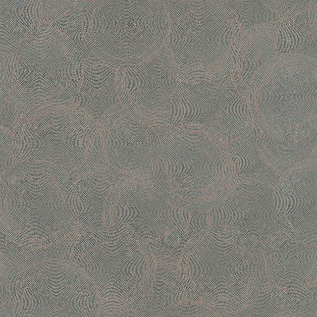 Galerie GG82130 Hygge Home Stone Circles Motif Green Wallpaper GG82130 Green Wallpaper