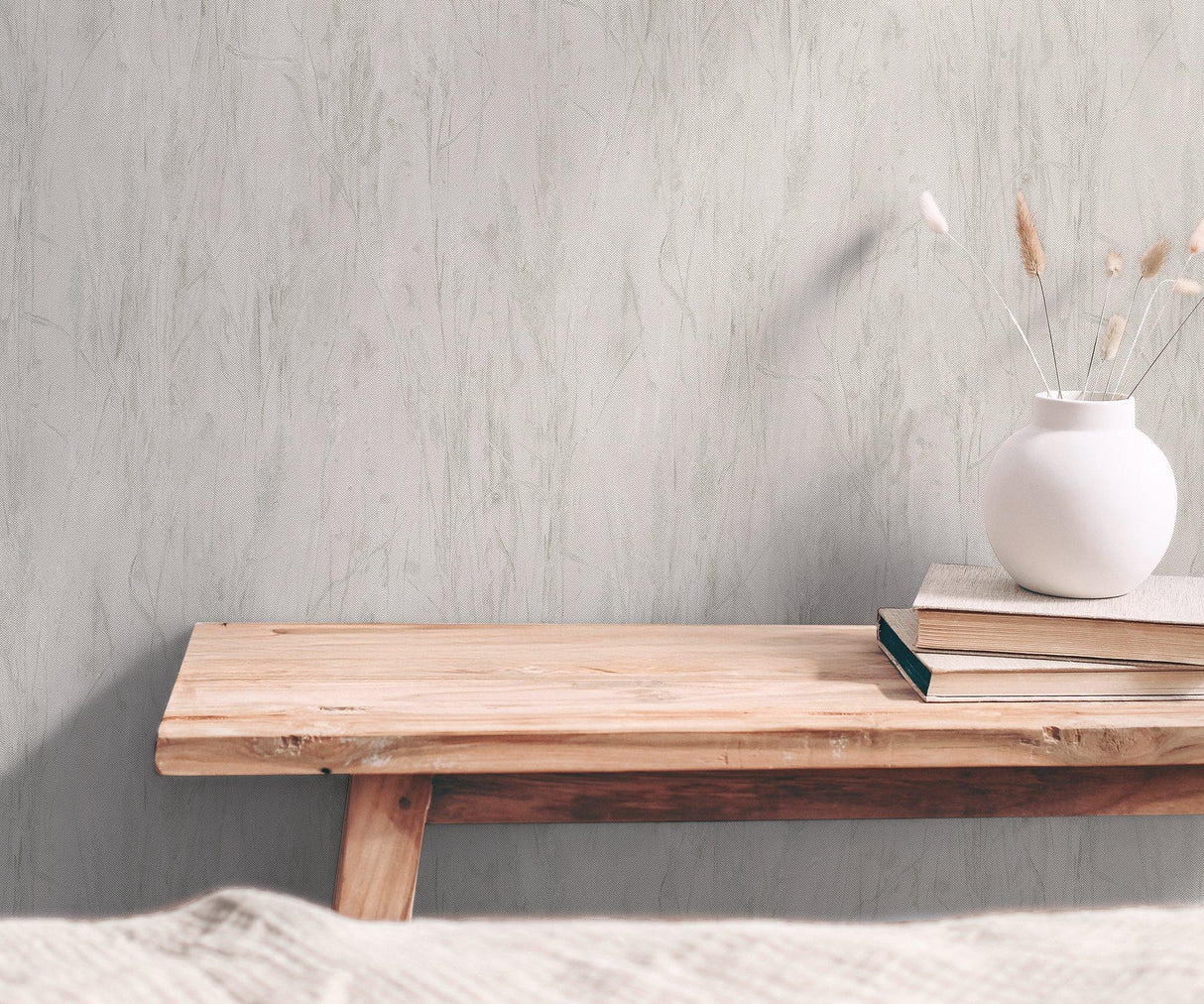 Galerie GG82137 Hygge Home Meadow Stems Motif Beige Wallpaper GG82137 Beige Wallpaper