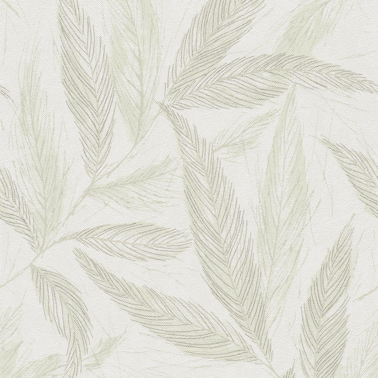 Galerie GG82146 Hygge Home Fern Weave Motif Green Wallpaper GG82146 Green Wallpaper