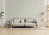 Galerie GG82146 Hygge Home Fern Weave Motif Green Wallpaper GG82146 Green Wallpaper