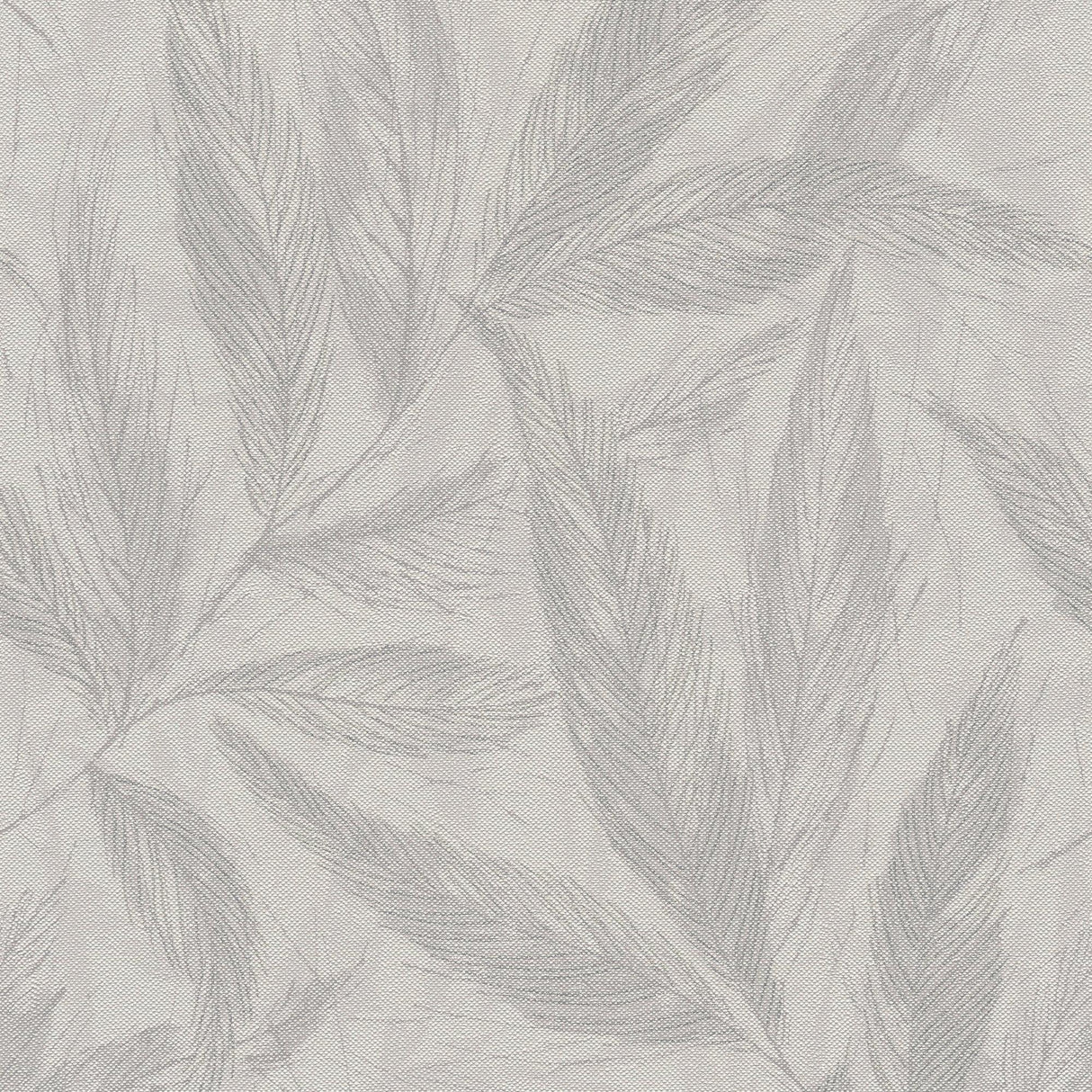 Galerie GG82149 Hygge Home Fern Weave Motif Grey Wallpaper GG82149 Grey Wallpaper