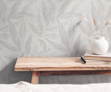 Galerie GG82149 Hygge Home Fern Weave Motif Grey Wallpaper GG82149 Grey Wallpaper