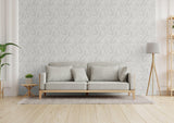 Galerie GG82149 Hygge Home Fern Weave Motif Grey Wallpaper GG82149 Grey Wallpaper