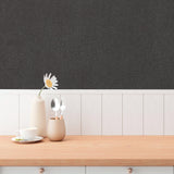 Galerie GG82162 Hygge Home Plain Texture Black Wallpaper GG82162 Black Wallpaper
