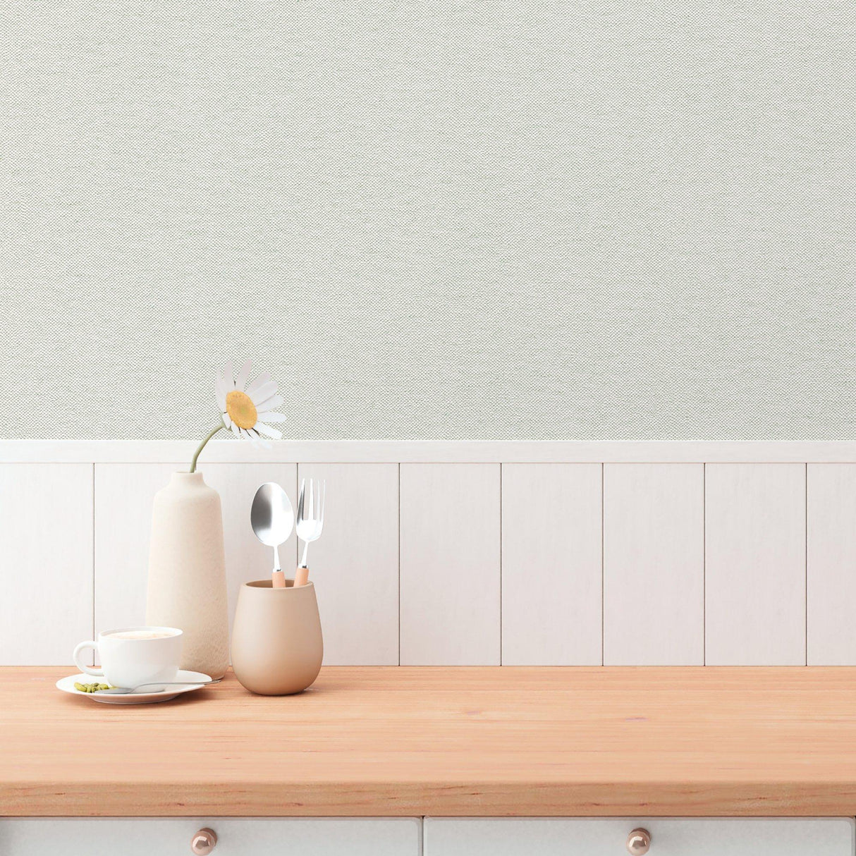 Galerie GG82170 Hygge Home Plain Texture Beige Wallpaper GG82170 Beige Wallpaper