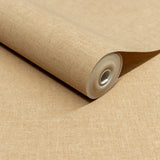 Galerie INA71011 Inia Textile Plain Brown Wallpaper INA71011 Brown Wallpaper