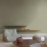 Galerie INA71014 Inia Textile Plain Green Wallpaper INA71014 Green Wallpaper